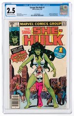 SAVAGE SHE-HULK #1 FEBRUARY 1980 CGC 2.5 GOOD+ (FIRST SHE-HULK).