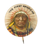 WANAMAKER'S "THE FIRST AMERICAN" INDIAN PORTRAIT.