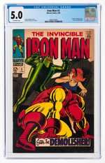 IRON MAN #2 JUNE 1968 CGC 5.0 VG/FINE.