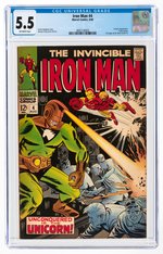 IRON MAN #4 AUGUST 1968 CGC 5.5 FINE-.