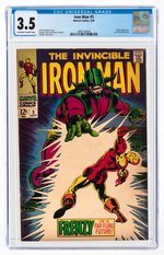 IRON MAN #5 SEPTEMBER 1968 CGC 3.5 VG-.