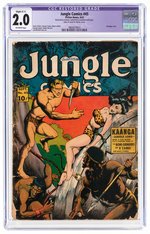 JUNGLE COMICS #45 SEPTEMBER 1943 CGC RESTORED 2.0 SLIGHT (C-1) GOOD.