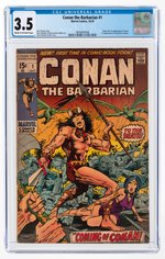 CONAN THE BARBARIAN #1 OCTOBER 1970 CGC 3.5 VG- (FIRST CONAN).