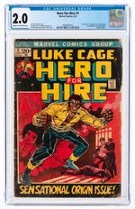 HERO FOR HIRE #1 JUNE 1972 CGC 2.0 GOOD (FIRST LUKE CAGE).