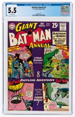BATMAN ANNUAL #6 WINTER 1963 CGC 5.5 FINE-.