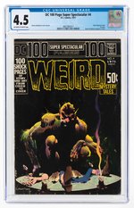 DC 100 PAGE SUPER SPECTACULAR #4 1971 CGC 4.5 VG+ (WEIRD MYSTERY TALES).