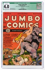 JUMBO COMICS #29 JULY 1941 CGC QUALIFIED 4.0 VG.