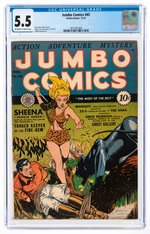 JUMBO COMICS #45 NOVEMBER 1942 CGC 5.5 FINE-.