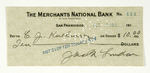 JACK LONDON SIGNED CHECK.