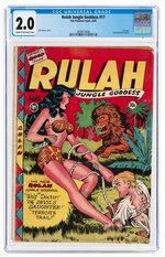 RULAH JUNGLE GODDESS #17 AUGUST 1948 CGC 2.0 GOOD.