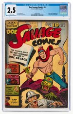 DOC SAVAGE COMICS #5 AUGUST 1941 CGC 2.5 GOOD+ (FIRST ASTRON).