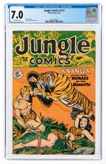 JUNGLE COMICS #112 APRIL 1949 CGC 7.0 FINE/VF.