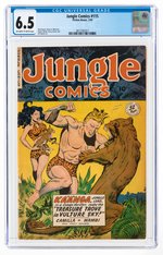 JUNGLE COMICS #115 JULY 1949 CGC 6.5 FINE+.