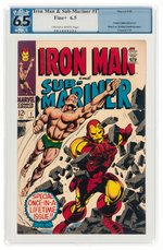 IRON MAN AND SUB-MARINER #1 APRIL 1968 PGX 6.5 FINE+.