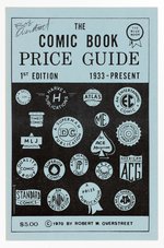 OVERSTREET THE COMIC BOOK PRICE GUIDE FIRST EDITION SIGNED COVER PROOF.