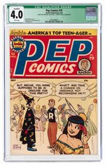 PEP COMICS #79 MAY 1950 CGC QUALIFIED 4.0 VG.