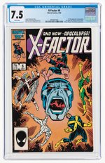 X-FACTOR #6 JULY 1986 CGC 7.5 VF- (FIRST FULL APOCALYPSE).