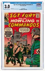 SGT. FURY AND HIS HOWLING COMMANDOS #2 JULY 1963 CGC 3.0 GOOD/VG.