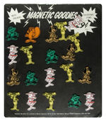 WARD CHARACTER FIGURAL MAGNETS WITH ROCKY, BULLWINKLE, ETC.