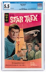 STAR TREK #1 JULY 1967 CGC 5.5 FINE-.