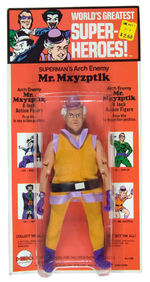 MR. MXYZPTLK MEGO FIGURE ON RARE KRESGE CARD.