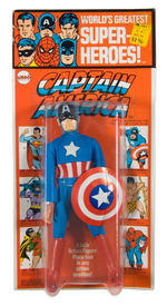 CAPTAIN AMERICA MEGO FIGURE ON RARE KRESGE CARD.