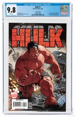 HULK #1 MARCH 2008 CGC 9.8 NM/MINT (FIRST RED HULK - VARIANT COVER).