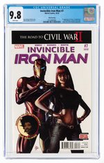 INVINCIBLE IRON MAN #7 OCTOBER 2016 CGC 9.8 NM/MINT (FIRST RIRI WILLIAMS CAMEO - THIRD PRINTING).