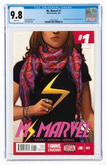 MS. MARVEL VOL. 3 #1 APRIL 2014 CGC 9.8 NM/MINT (KAMALA KHAN BECOMES MS. MARVEL).