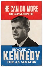 EDWARD M. KENNEDY FOR U.S. SENATOR CARDBOARD POSTER FROM HIS FIRST 1962 CAMPAIGN.