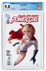 POWER GIRL #27 OCTOBER 2011 CGC 9.8 NM/MINT.