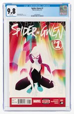 SPIDER-GWEN #1 APRIL 2015 CGC 9.8 NM/MINT.