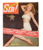 MEN'S MAGAZINE LOT/NEWSPAPER SUPPLEMENT FEATURING MARILYN MONROE.