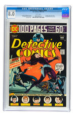 DETECTIVE COMICS  AND BATMAN CGC LOT OF THREE.