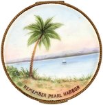 "REMEMBER PEARL HARBOR" STRIKING HAND-PAINTED ENAMEL COMPACT.