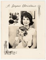 JACKIE KENNEDY AND CAROLINE BLANK BACK PHOTOGRAPHIC CHRISTMAS CARD.