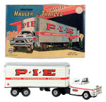 "FRICTION PIE HAULER AND TRAILER" BOXED LINE MAR.