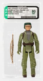 STAR WARS: RETURN OF THE JEDI - LOOSE ACTION FIGURE/CH REBEL COMMANDO AFA 80 NM.