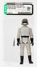 STAR WARS: RETURN OF THE JEDI - LOOSE ACTION FIGURE/TW AT-ST DRIVER AFA 80 NM.