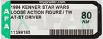 STAR WARS: RETURN OF THE JEDI - LOOSE ACTION FIGURE/TW AT-ST DRIVER AFA 80 NM.