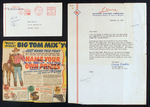 LETTER TO WINNER OF "TOM MIX YOU NAME IT CONTEST" FROM CURLEY BRADLEY.