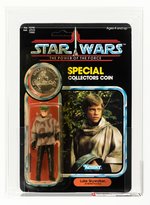 STAR WARS: THE POWER OF THE FORCE - LUKE SKYWALKER (BATTLE PONCHO) 92 BACK AFA 80+ Y-NM.