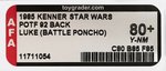 STAR WARS: THE POWER OF THE FORCE - LUKE SKYWALKER (BATTLE PONCHO) 92 BACK AFA 80+ Y-NM.