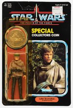 STAR WARS: POWER OF THE FORCE - LUKE SKYWALKER (BATTLE PONCHO) 92 BACK CARDED ACTION FIGURE.