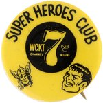 MARVEL COMICS "SUPER HEROES CLUB" TELEVISION CARTOON SHOW VERY RARE BUTTON.