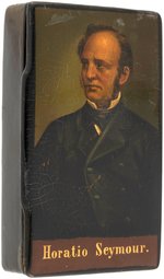 "HORATIO SEYMOUR" RECTANGULAR PORTRAIT SNUFF BOX.