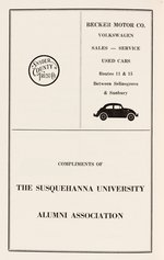 THE DOORS 1967 SUSQUEHANNA UNIVERSITY CONCERT PROGRAM.