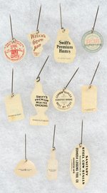 C. 1905-06 CELLULOID PRODUCT ADVERTISING 11 FLIPS ON SHORT STICKPINS.