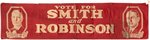 SMITH & ROBINSON IMPRESSIVE 1928 CAMPAIGN JUGATE BANNER.