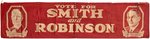 SMITH & ROBINSON IMPRESSIVE 1928 CAMPAIGN JUGATE BANNER.